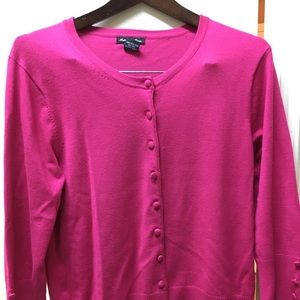 GUC, 3/4 sleeve hot pink cardigan